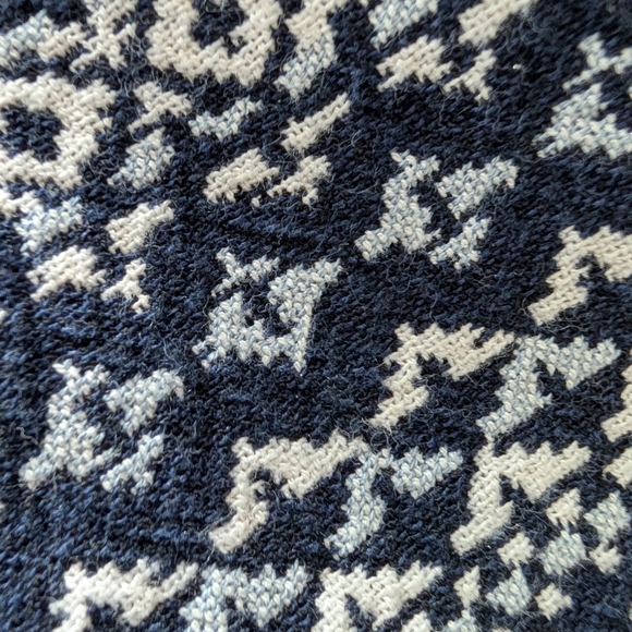 REVOLVE Joie Merci Aztec Print Knit Shorts Size 6 Navy Blue Cream Pattern Boho - Picture 7 of 10